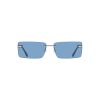 Calvin Klein Blue Metal Women Sunglass