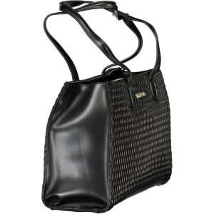 Mario Valentino Black Polyethylene Women Handbag