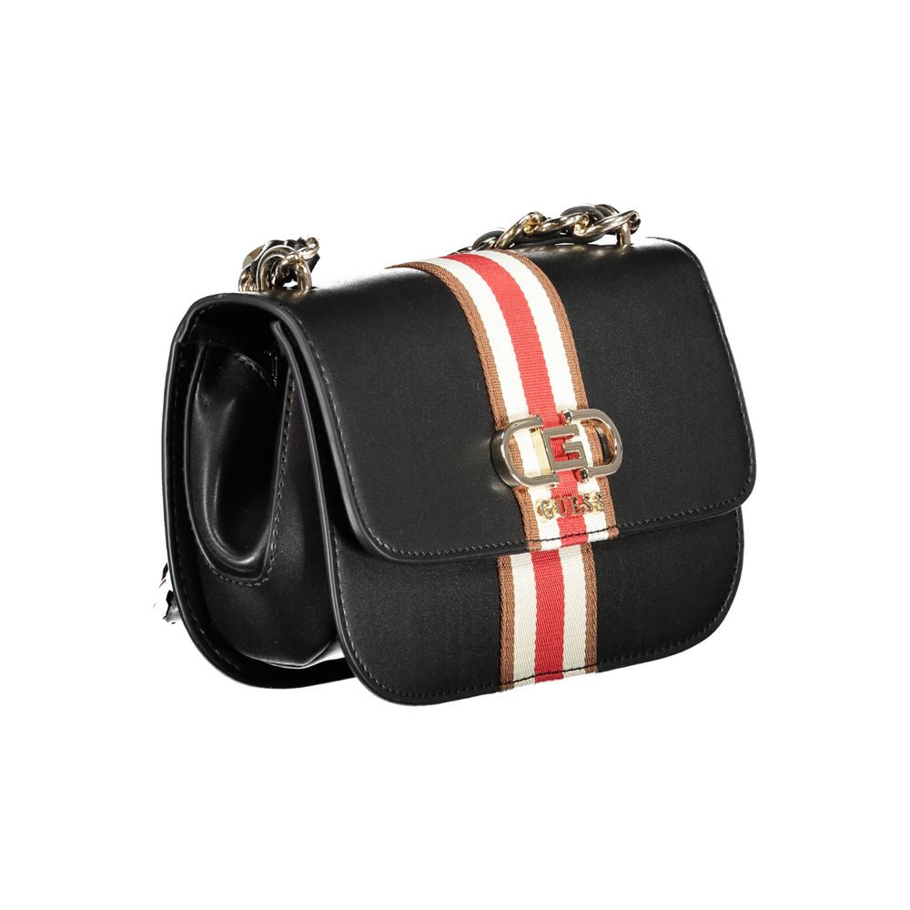 Guess Jeans Nero Poliuretano Women Handbag - Image 3