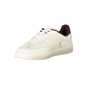 Tommy Hilfiger Beige Leather Women Sneaker