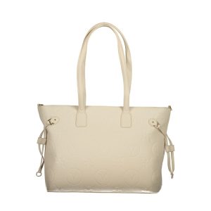 Mario Valentino Beige Polyethylene Handbag