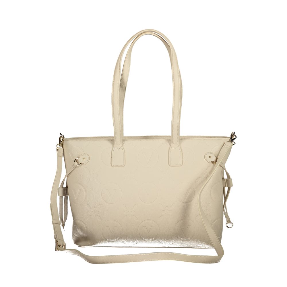 Mario Valentino Beige Polyurethane Women's Handbag - Image 2