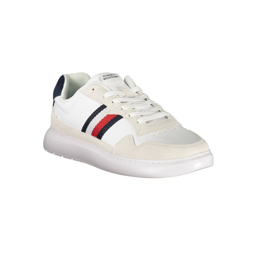 Tommy Hilfiger White Leather Men Sneaker - Image 2