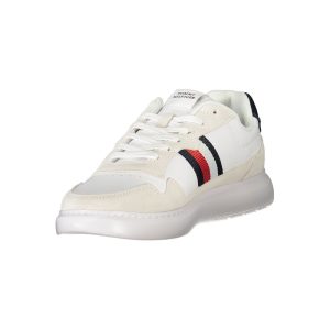 Tommy Hilfiger White Polyester Sneaker