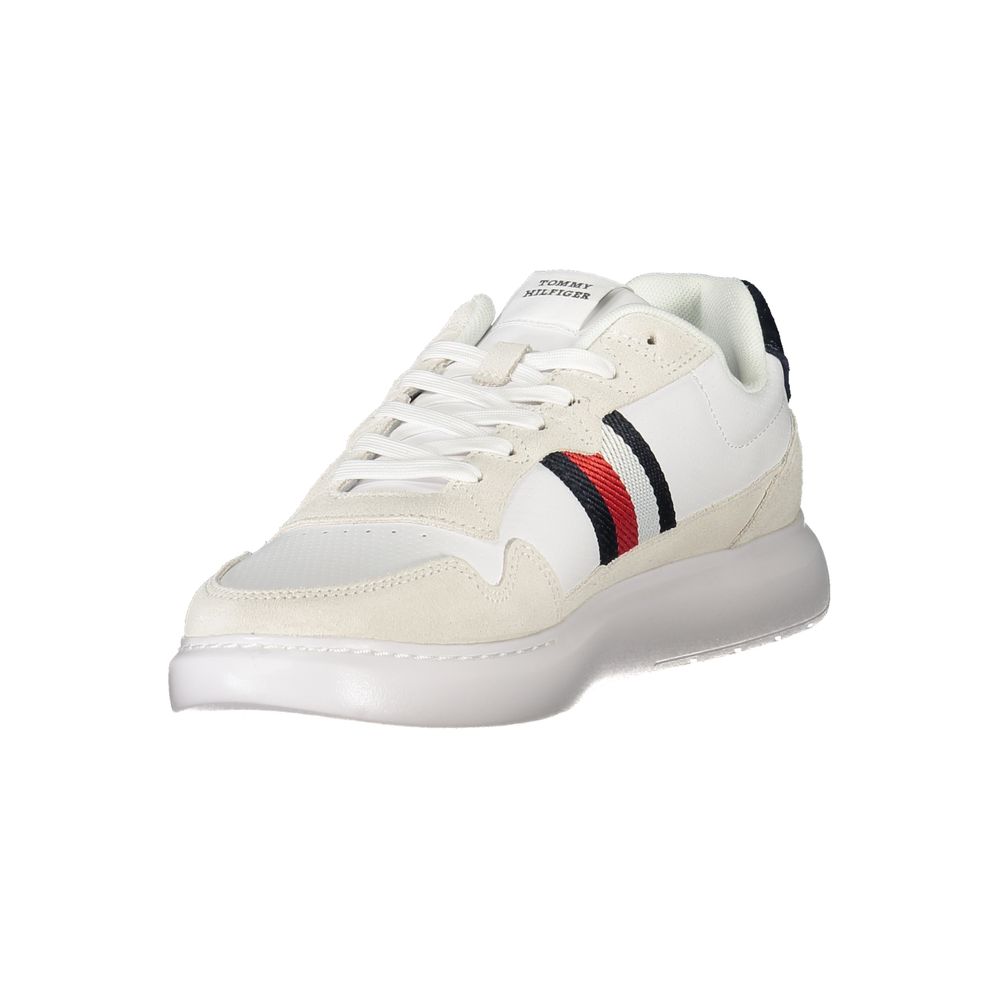 Tommy Hilfiger White Leather Men Sneaker - Image 3