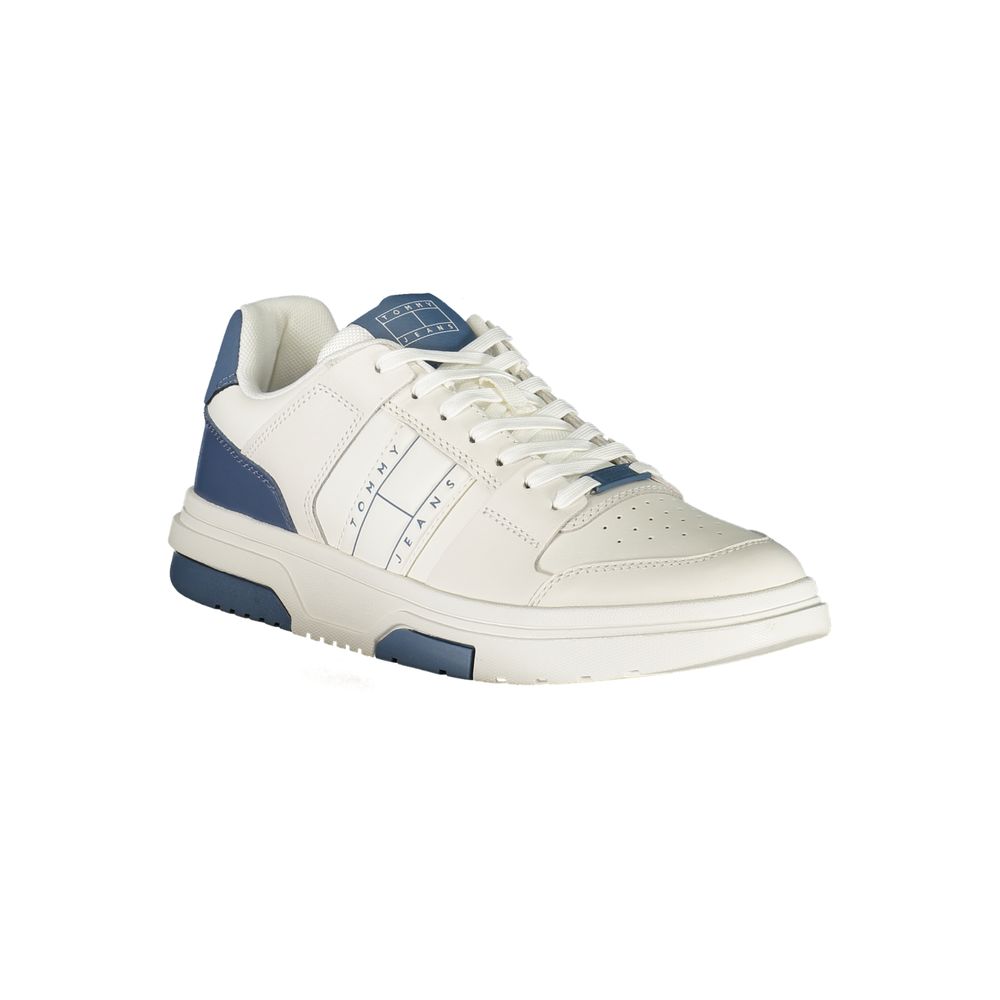 Tommy Hilfiger White Leather Men Sneaker - Image 2