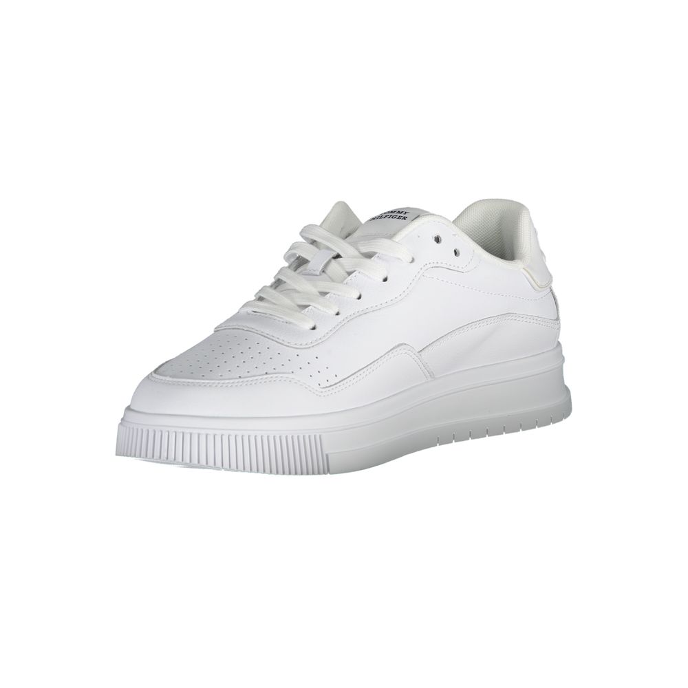 Tommy Hilfiger White Leather Men Sneaker - Image 2