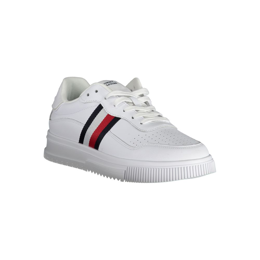 Tommy Hilfiger White Leather Men Sneaker - Image 3