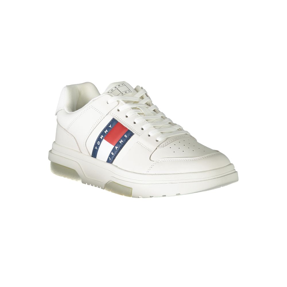 Tommy Hilfiger White Leather Men Sneaker - Image 2