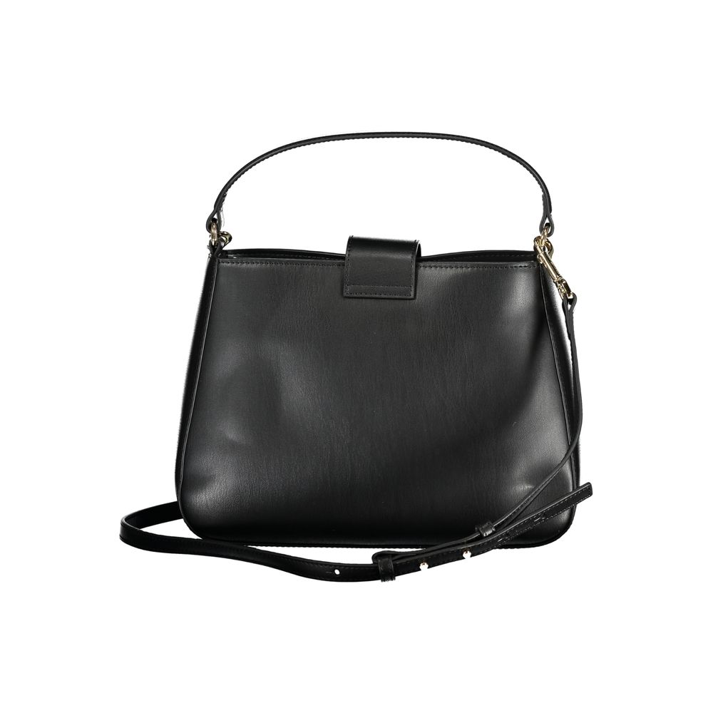 Tommy Hilfiger Black Polyurethane Women Handbag - Image 2