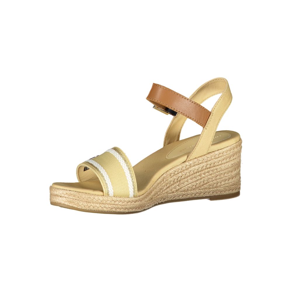 Tommy Hilfiger Beige Leather Women Sandal - Image 3