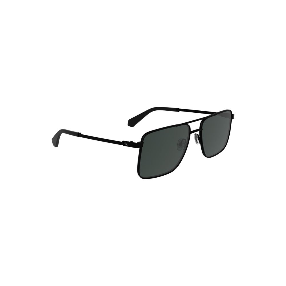 Calvin Klein Black Metal Men Sunglass - Image 3
