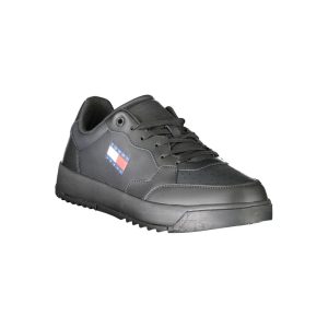 Tommy Hilfiger Black Polyester Sneaker