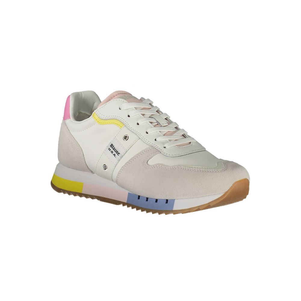 Blauer White Leather Women Sneaker - Image 2