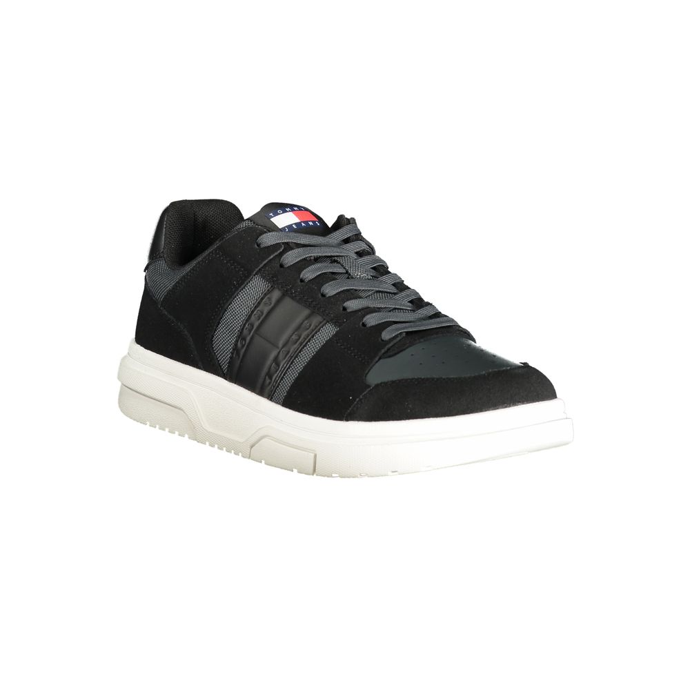 Tommy Hilfiger Black Leather Men Sneaker - Image 2