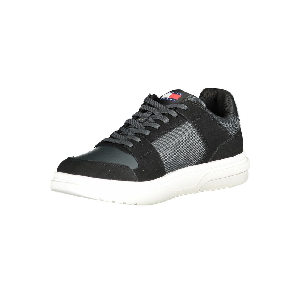 Tommy Hilfiger Black Leather Men Sneaker - Image 3