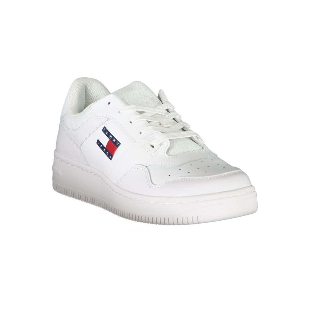 Tommy Hilfiger White Leather Men Sneaker - Image 2
