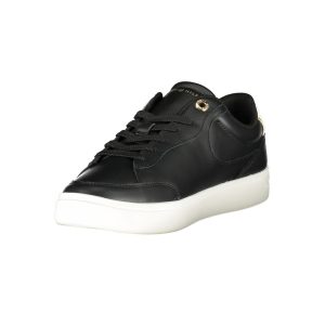 Tommy Hilfiger Black Polyester Sneaker