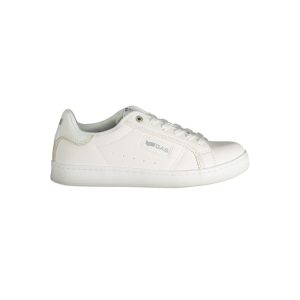 Gas White Polyester Women Sneaker