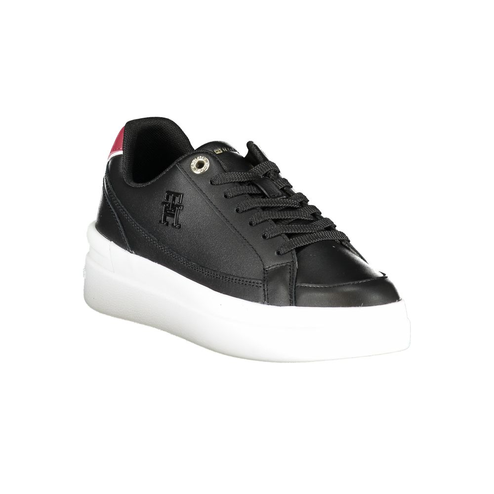 Tommy Hilfiger Black Leather Women Sneaker - Image 2