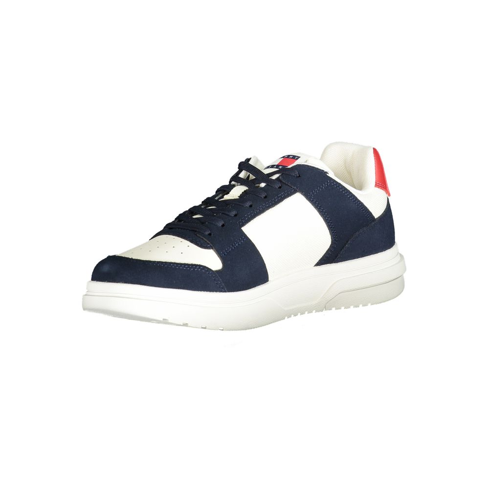 Tommy Hilfiger Blue Leather Men Sneaker - Image 3