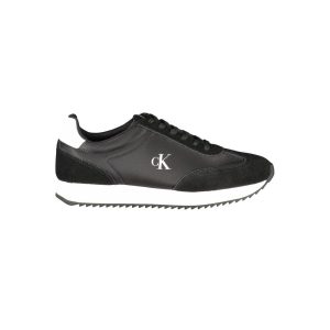 Calvin Klein Black Leather Women Sneaker