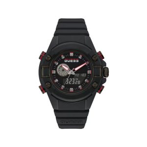 Guess Black Resin Sport Watch