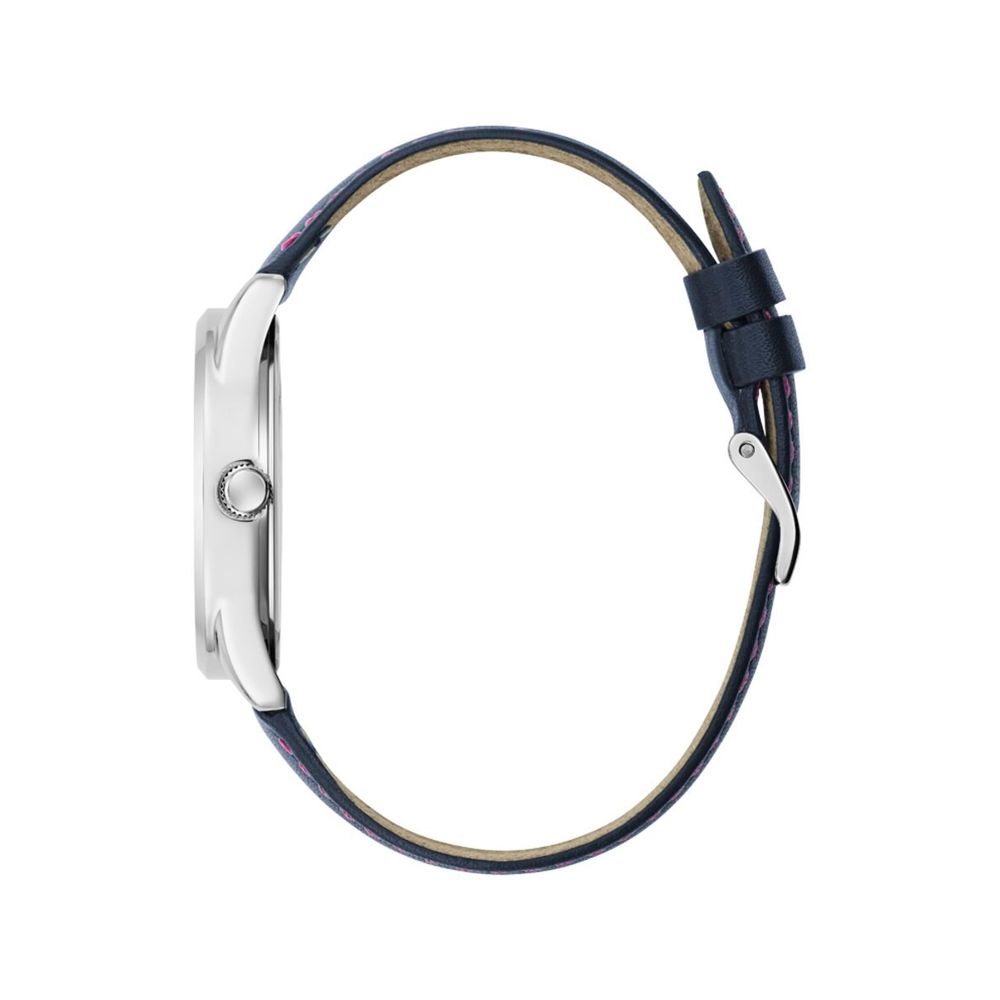 Guess Blue Leather Dress Watch - Image 2