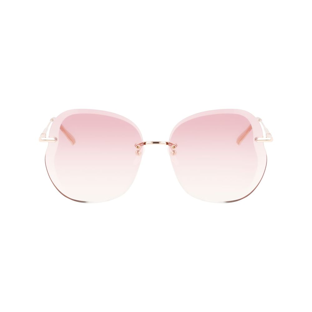 Longchamp Rose Gold Metal Sunglasses - Image 2
