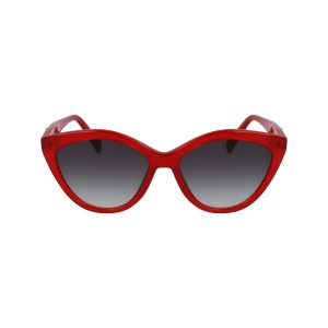 Longchamp Red Acetate Sunglasses