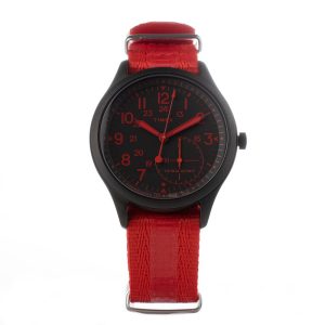 Timex Red Nylon Sport Watch