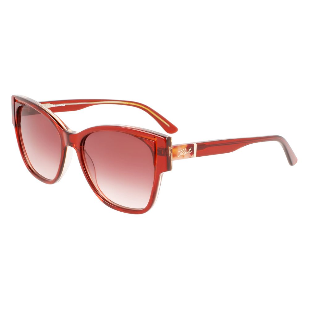 Karl Lagerfeld Orange Acetate Sunglasses - Image 3