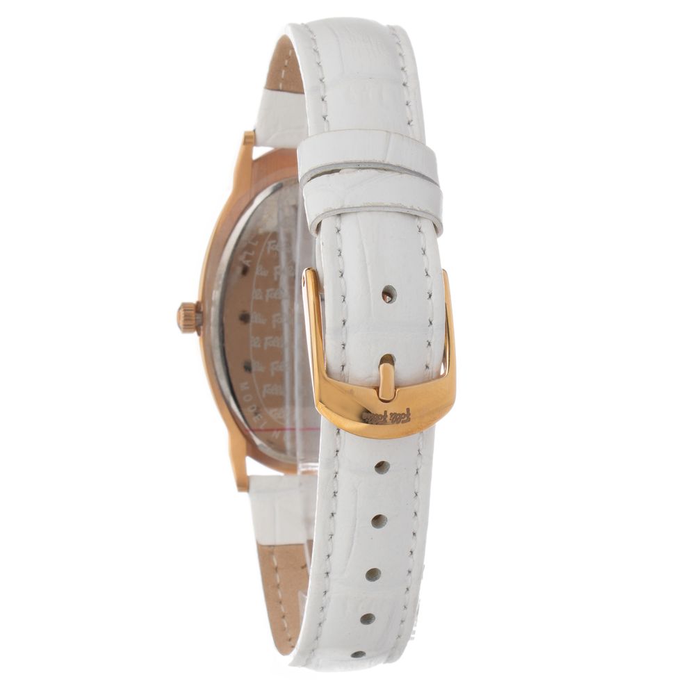 Folli Follie White Leather Dress Watch - Image 2