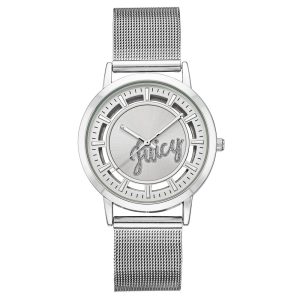 Juicy Couture Silver Stainless Steel Dress Watch