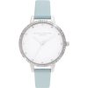 Olivia Burton Blue Artificial Leather Dress Watch