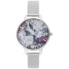 Olivia Burton Silver Stainless Steel Dress Watch