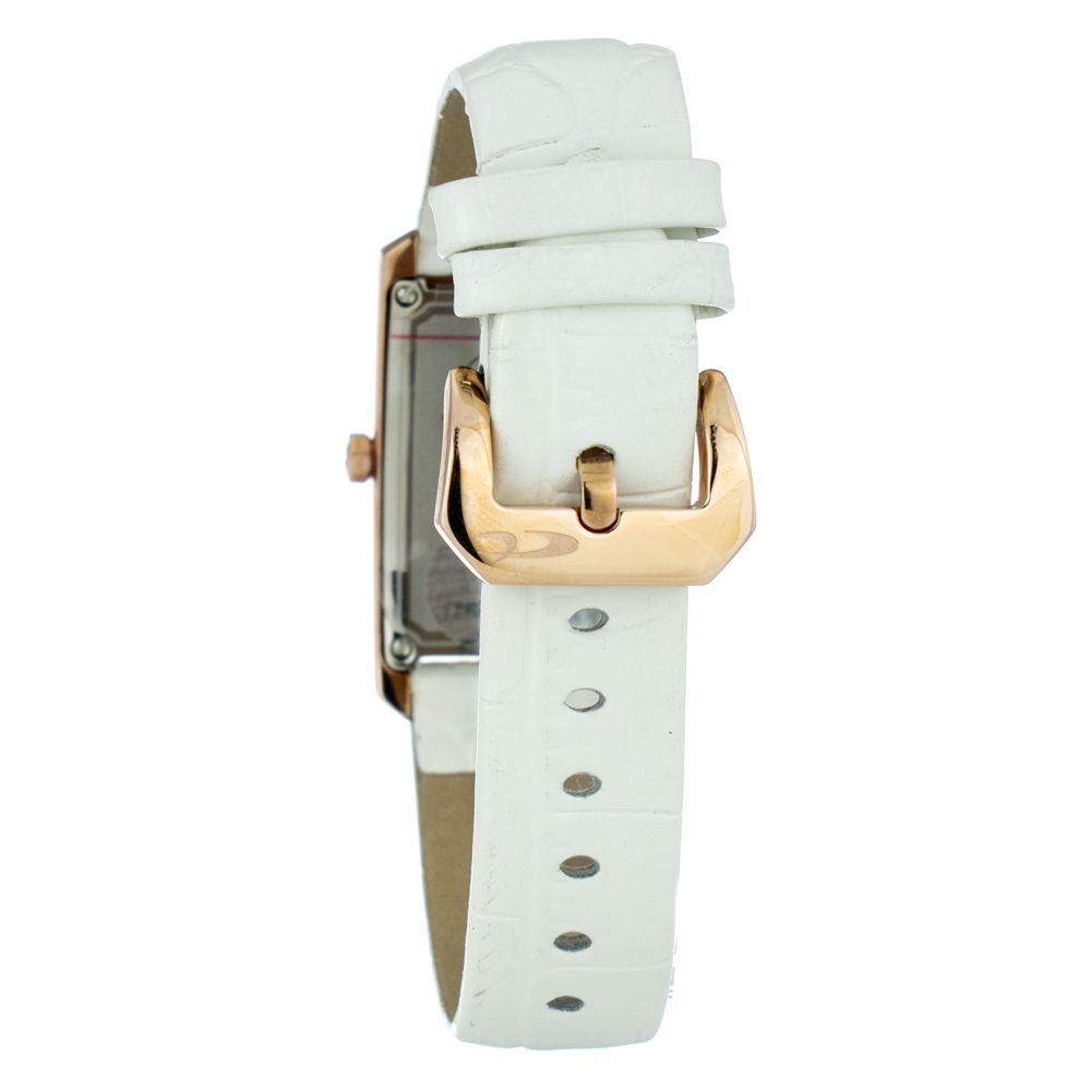 Chronotech White Leather Dress Watch - Image 2