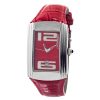 Chronotech Red Leather Dress Watch