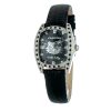 Chronotech Black Leather Dress Watch