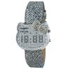 Chronotech Silver Leather Dress Watch