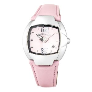 Chronotech Multicolor Leather Dress Watch