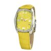 Chronotech Yellow Leather Dress Watch