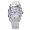 Chronotech White Leather Dress Watch