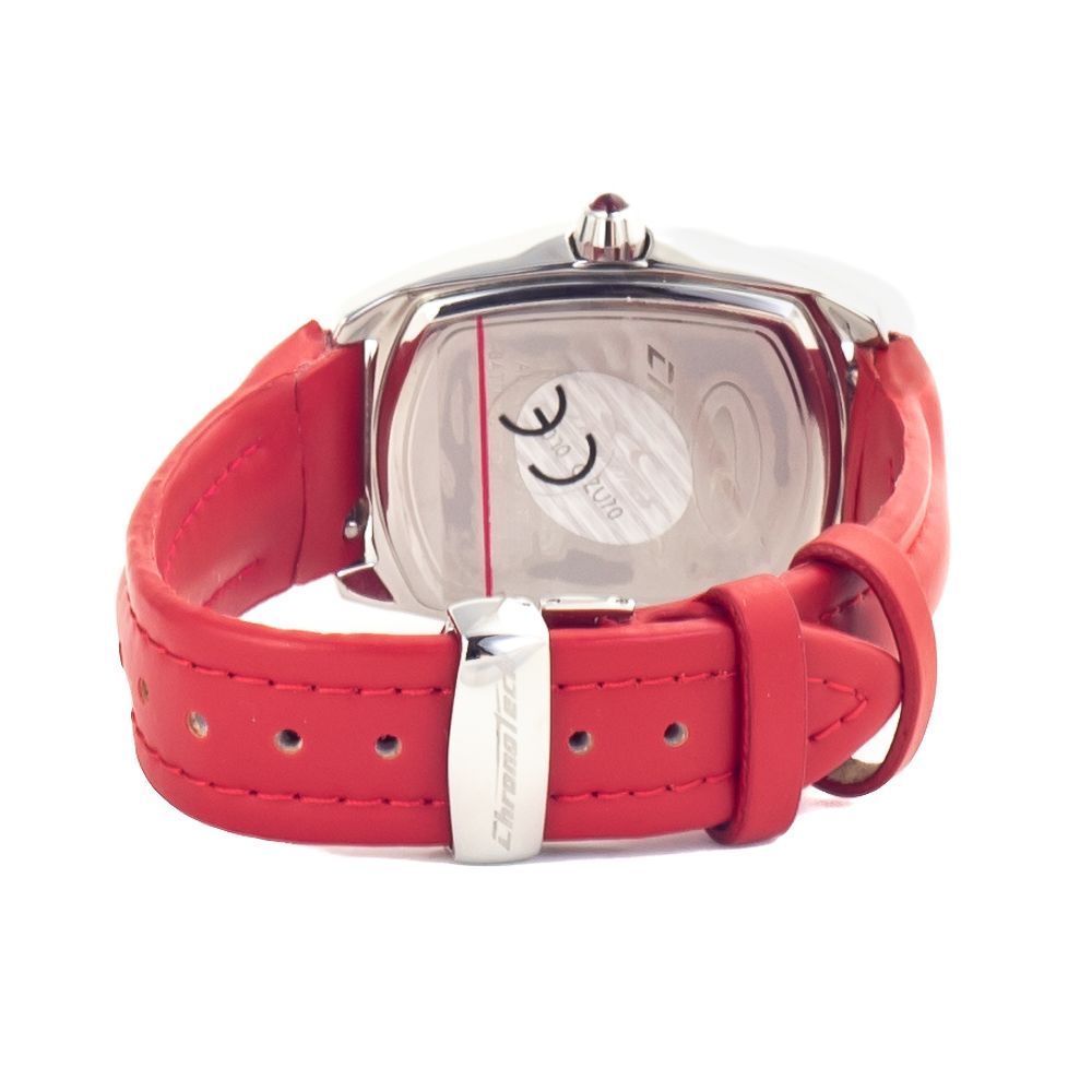 Chronotech Red Leather Dress Watch - Image 2