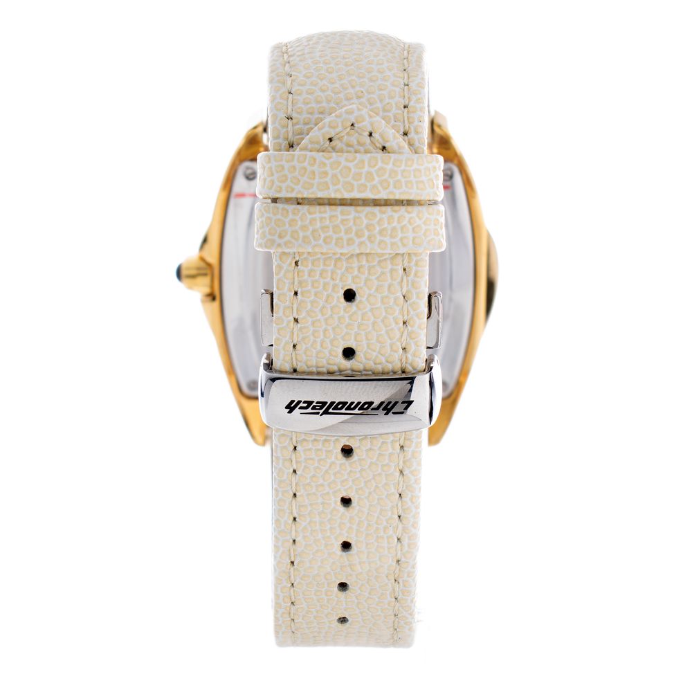 Chronotech Beige Leather Dress Watch - Image 2