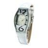 Chronotech Silver Leather Dress Watch