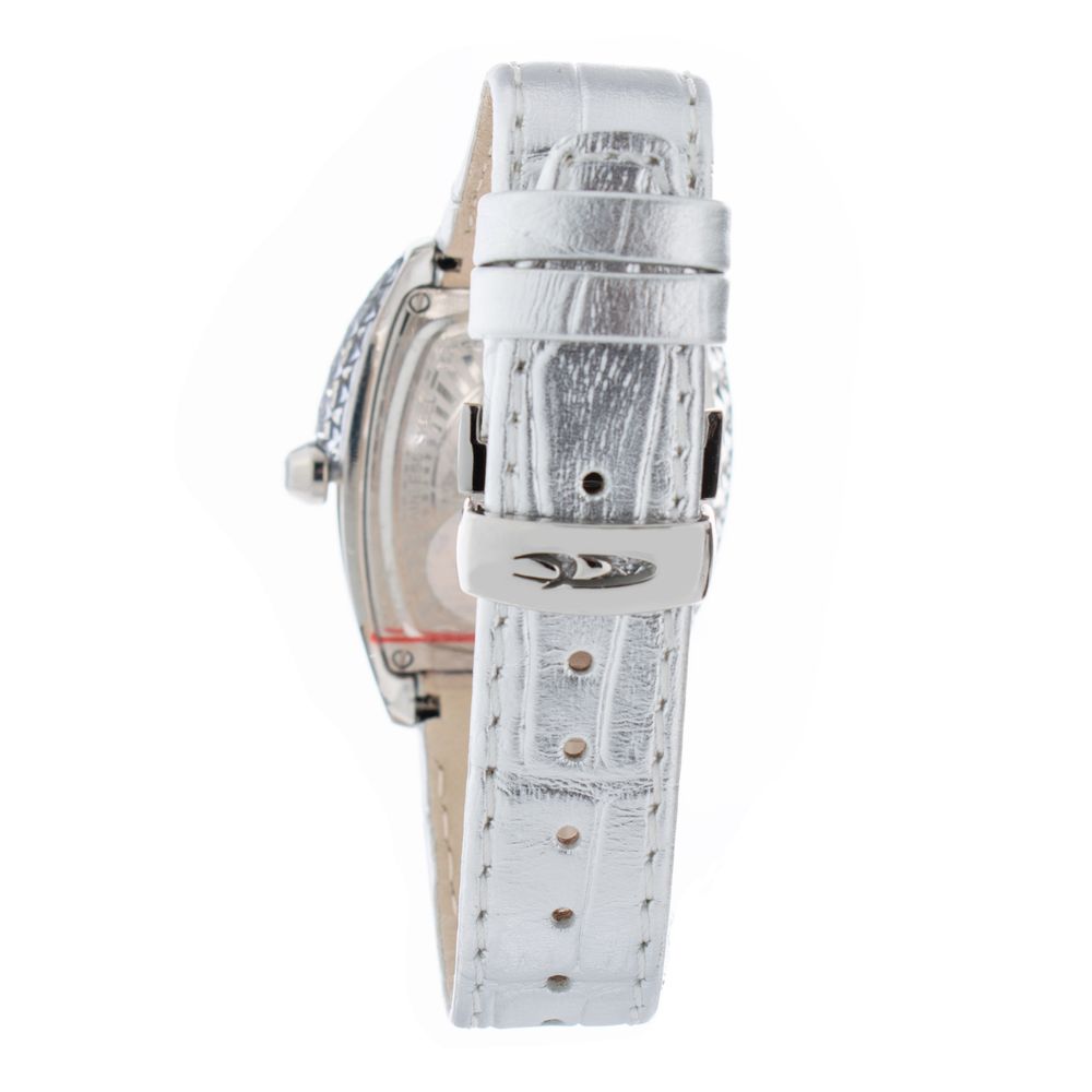 Chronotech Silver Leather Dress Watch - Image 2
