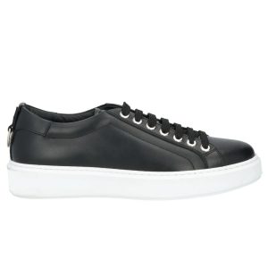 Les Hommes Black Calfskin Sneaker