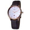 Luca Maranello Brown Leather Dress Watch