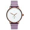 MVMT Purple Leather Dress Watch